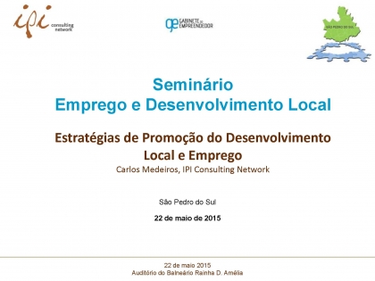Estratégias de Promoção do Desenvolvimento Local e Emprego